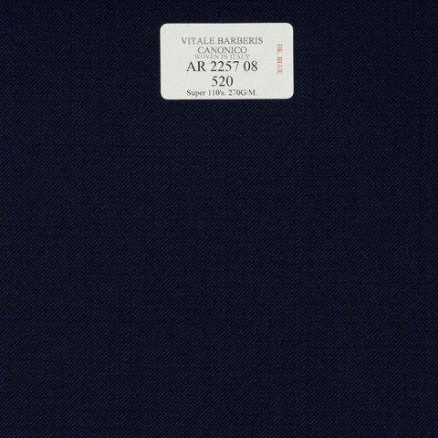 AR 2257 08 CANONICO - 100% Wool - Xanh Dương Trơn