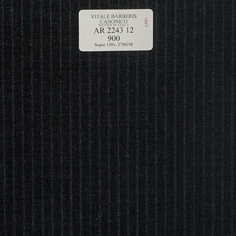 AR 2243 12 CANONICO - 100% Wool - Xám Sọc