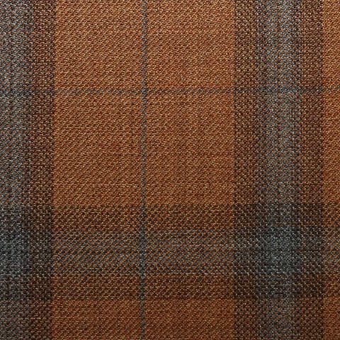 D535/1 Vercelli CV - Vải Suit 95% Wool - Nâu Caro Xám