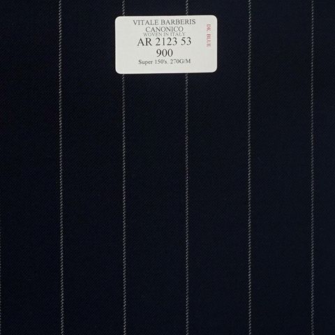 AR 2123 53 CANONICO - 100% Wool - Xanh Dương Sọc