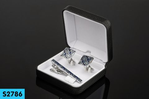 Bộ Cufflink khuy măng sét nam Tie Clip S2786