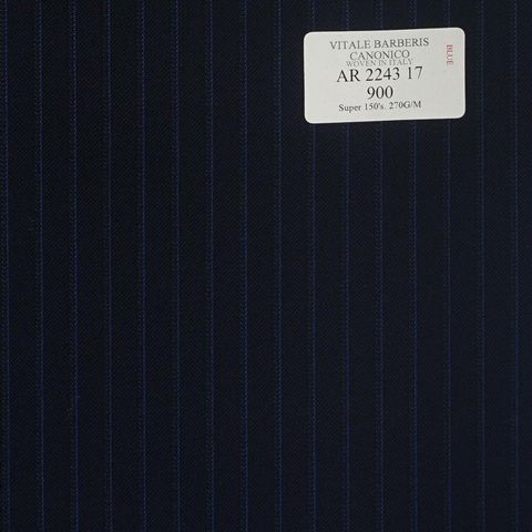 AR 2243 17 CANONICO - 100% Wool - Xanh Dương Sọc