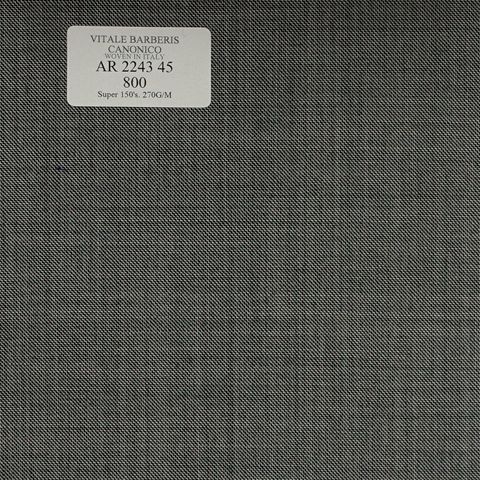 AR 2243 45 CANONICO - 100% Wool - Xám Trơn