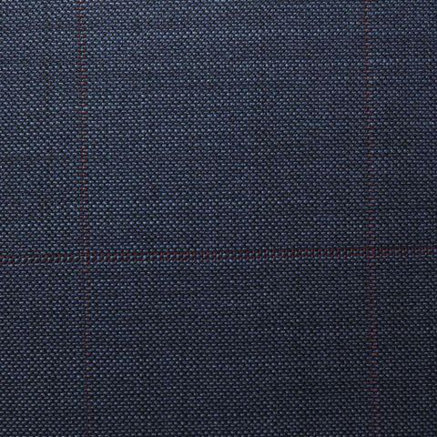D528/1 Vercelli CV - Vải Suit 95% Wool - Xanh Dương Caro