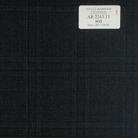 AR 2243 33 CANONICO - 100% Wool - Xám Caro