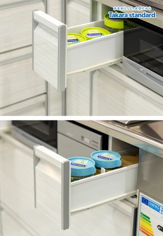 Hệ Tủ Bếp Cao Cấp Treasia Chữ L Màu Trắng Vân Gỗ (VBW) - Nhà Phố Q. Phú Nhuận