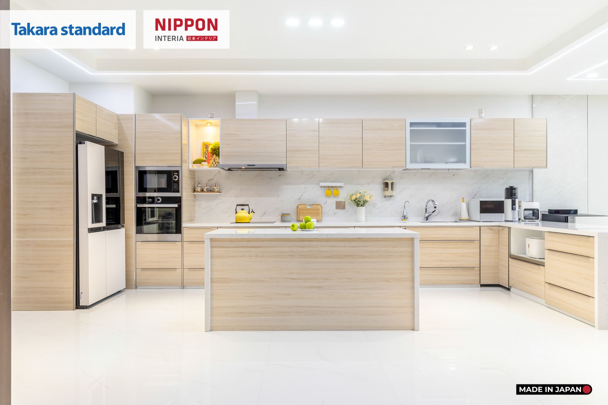 Hệ Tủ Bếp Nhật Bản Cao Cấp Lemure Màu LCV - Nhà Phố Biên Hòa