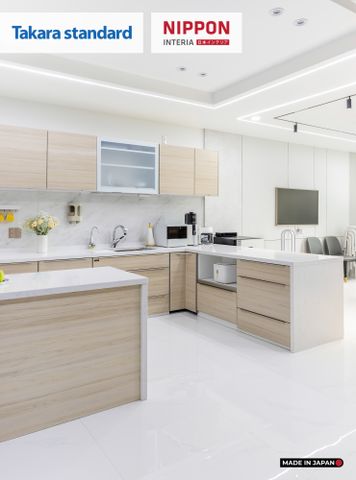 Hệ Tủ Bếp Nhật Bản Cao Cấp Lemure Màu LCV - Nhà Phố Biên Hòa