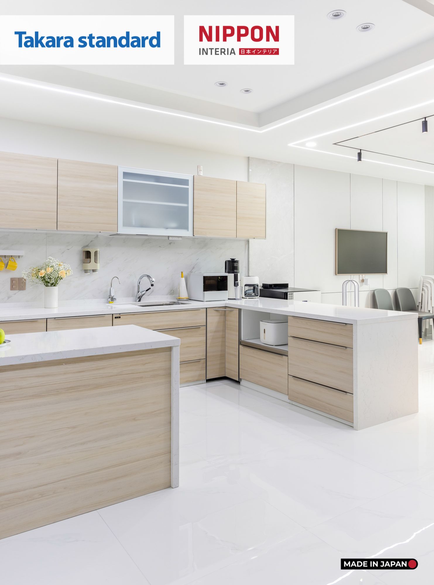 Hệ Tủ Bếp Nhật Bản Cao Cấp Lemure Màu LCV - Nhà Phố Biên Hòa