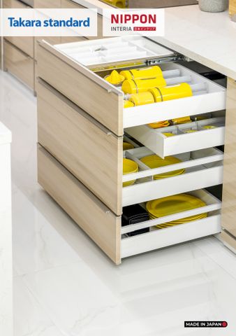 Hệ Tủ Bếp Nhật Bản Cao Cấp Lemure Màu LCV - Nhà Phố Biên Hòa