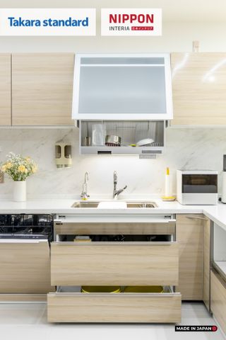Hệ Tủ Bếp Nhật Bản Cao Cấp Lemure Màu LCV - Nhà Phố Biên Hòa
