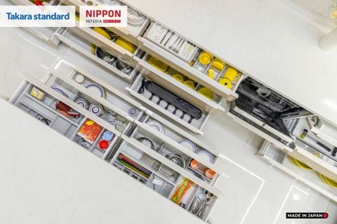 Hệ Tủ Bếp Nhật Bản Cao Cấp Lemure Màu LCV - Nhà Phố Biên Hòa