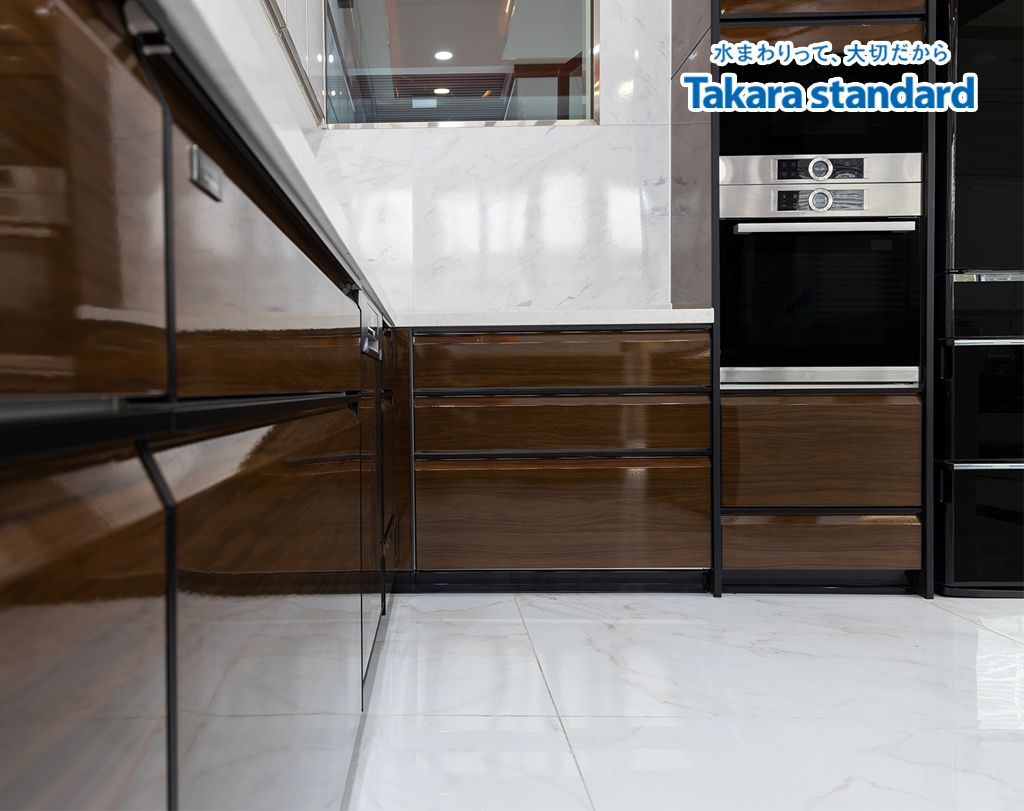 Hệ Tủ Bếp Nhật Bản Lemure Cao Cấp Chữ U - Nhà phố Quận 9