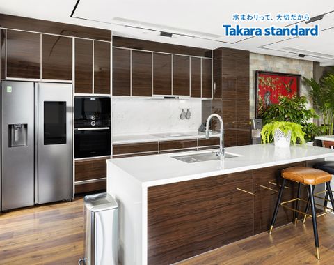 Hệ Tủ Bếp Nhật Bản Lemure Chữ I Cao Cấp - Nhà Phố Hóc Môn