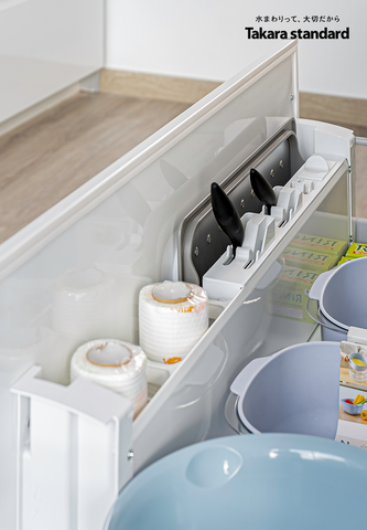 Hệ Tủ Bếp Nhật Bản Cao Cấp Treasia Chữ I Màu VSW - Nhà phố Phú Mỹ Hưng
