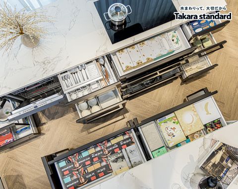 Hệ Tủ Bếp Nhật Bản Cao Cấp Lemure Chữ I Màu LGB - Biệt Thự Phố Đô Thị Sala