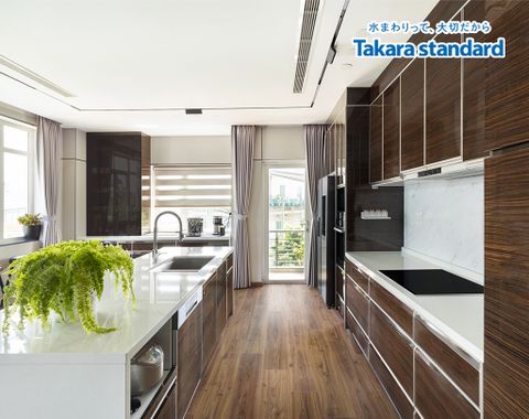 Hệ Tủ Bếp Nhật Bản Lemure Chữ I Cao Cấp - Nhà Phố Hóc Môn