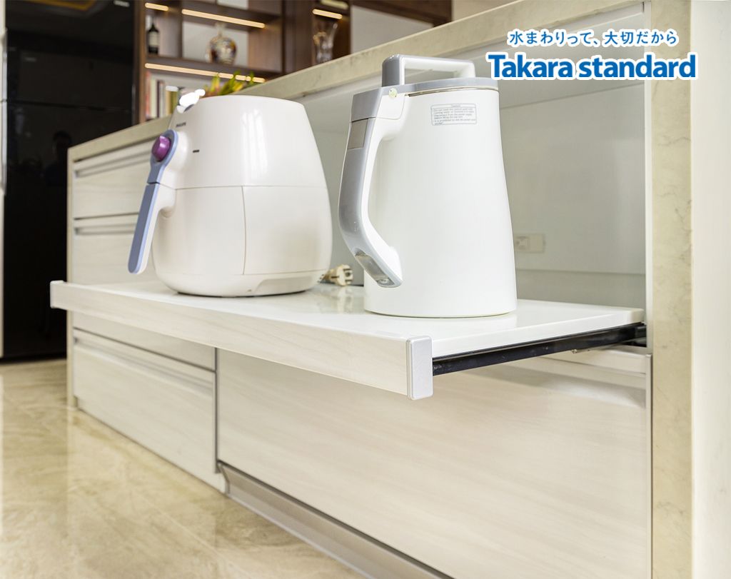 Hệ Tủ Bếp Nhật Bản Treasia Cao Cấp Chữ L - Nhà Phố Quận 6