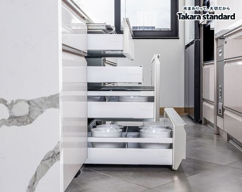 Hệ Tủ Bếp Nhật Bản Cao Cấp Lemure Chữ I Màu LRI - Nhà phố Quận 5