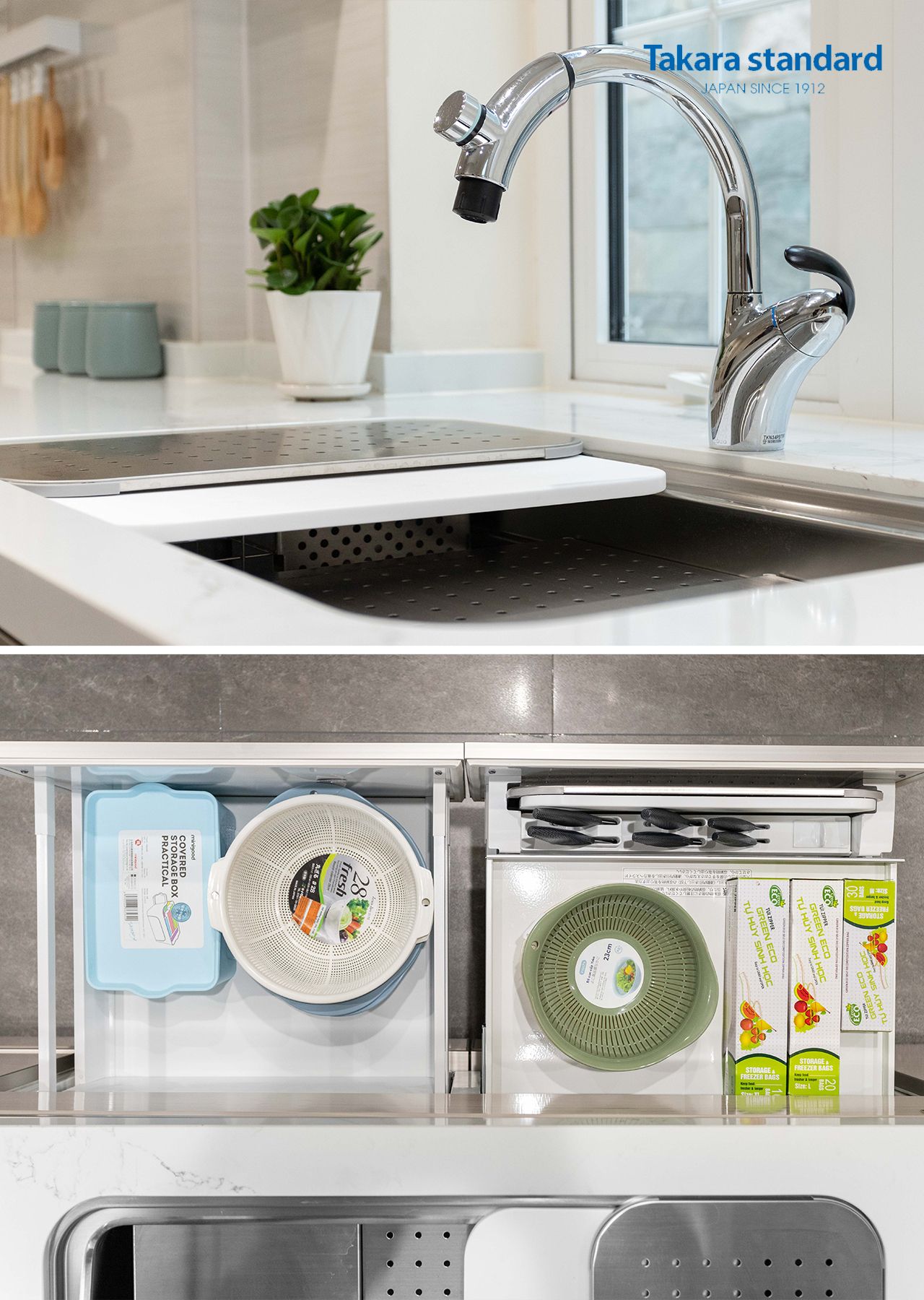 Hệ Tủ Bếp Dòng Lemure Cao Cấp Màu LHI - Biệt Thự Q2