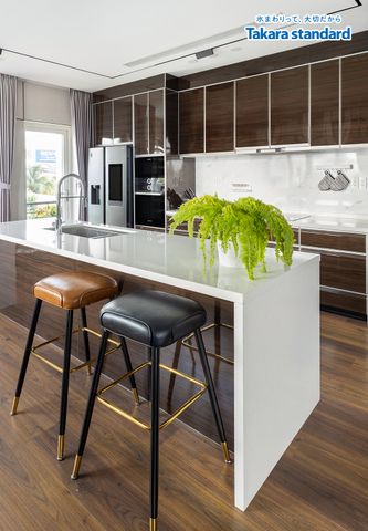 Hệ Tủ Bếp Nhật Bản Lemure Chữ I Cao Cấp - Nhà Phố Hóc Môn