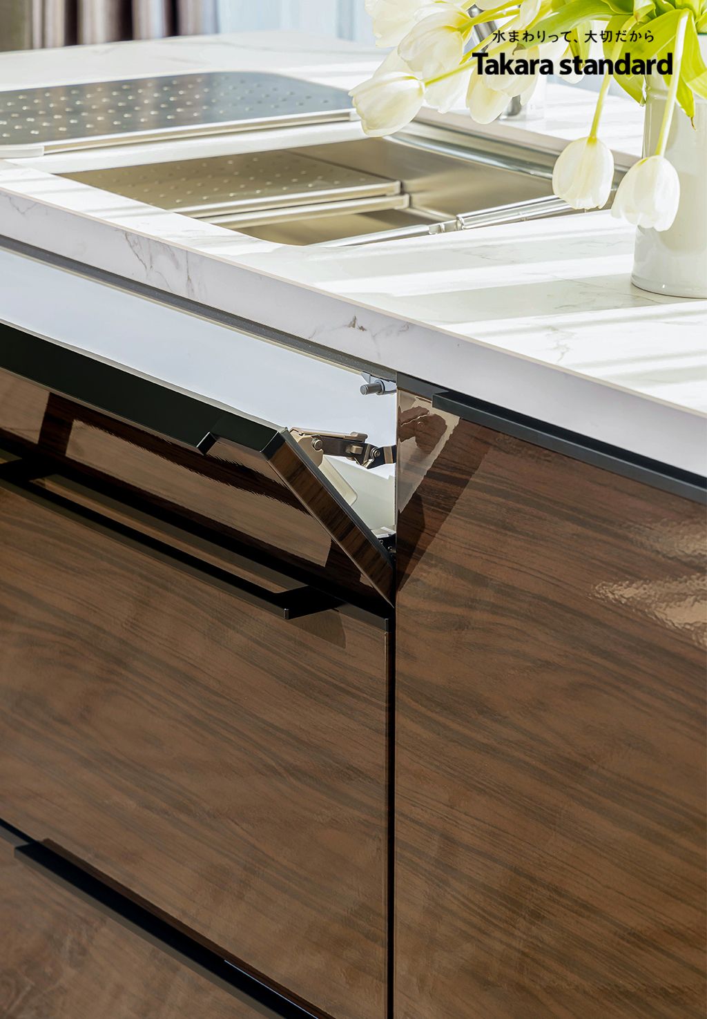 Hệ Tủ Bếp Nhật Bản Cao Cấp Lemure Chữ I Màu LGB - Biệt Thự Phố Đô Thị Sala