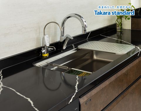 Hệ Tủ Bếp Nhật Bản Cao Cấp Lemure Chữ L Màu LRAB - Showroom Vạn Phúc