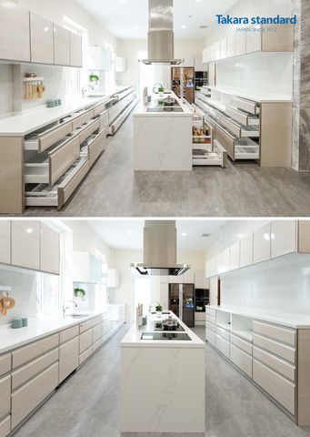 Hệ Tủ Bếp Dòng Lemure Cao Cấp Màu LHI - Biệt Thự Q2