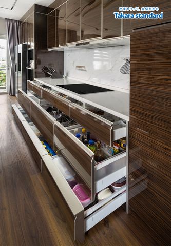 Hệ Tủ Bếp Nhật Bản Lemure Chữ I Cao Cấp - Nhà Phố Hóc Môn