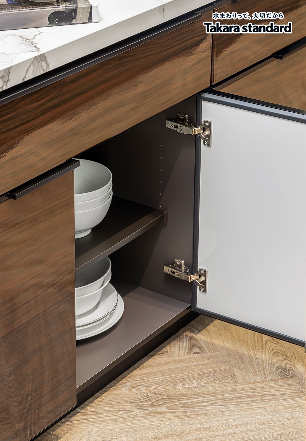 Hệ Tủ Bếp Nhật Bản Cao Cấp Lemure Chữ I Màu LGB - Biệt Thự Phố Đô Thị Sala