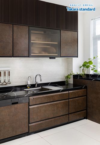 Hệ Tủ Bếp Nhật Bản Cao Cấp Lemure Chữ L Màu LRAB - Showroom Vạn Phúc