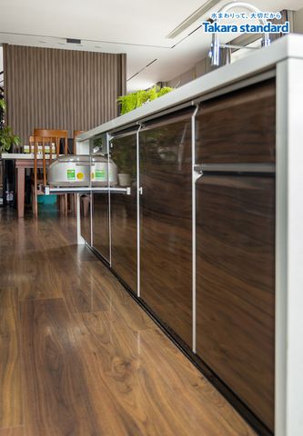 Hệ Tủ Bếp Nhật Bản Lemure Chữ I Cao Cấp - Nhà Phố Hóc Môn