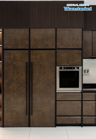Hệ Tủ Bếp Nhật Bản Cao Cấp Lemure Chữ L Màu LRAB - Showroom Vạn Phúc