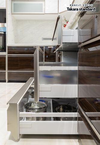 Hệ Tủ Bếp Nhật Bản Cao Cấp Lemure Chữ G - Biệt thự Vinhomes Tân Cảng
