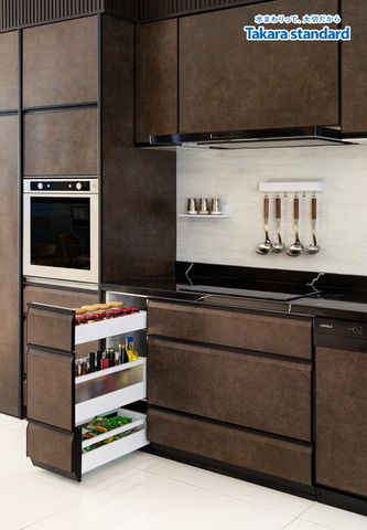 Hệ Tủ Bếp Nhật Bản Cao Cấp Lemure Chữ L Màu LRAB - Showroom Vạn Phúc