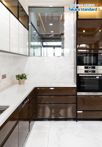 Hệ Tủ Bếp Nhật Bản Lemure Cao Cấp Chữ U - Nhà phố Quận 9
