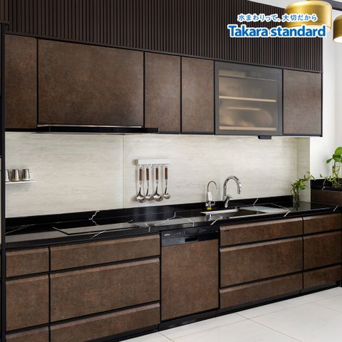 Hệ Tủ Bếp Nhật Bản Cao Cấp Lemure Chữ L Màu LRAB - Showroom Vạn Phúc
