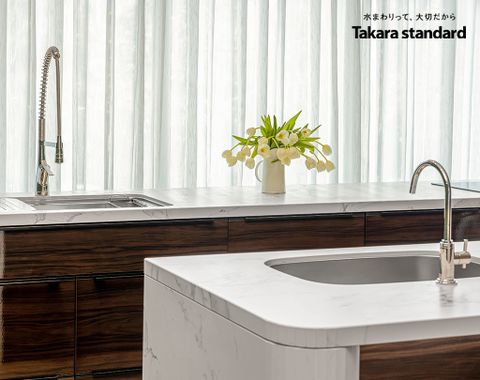Hệ Tủ Bếp Nhật Bản Cao Cấp Lemure Chữ I Màu LGB - Biệt Thự Phố Đô Thị Sala