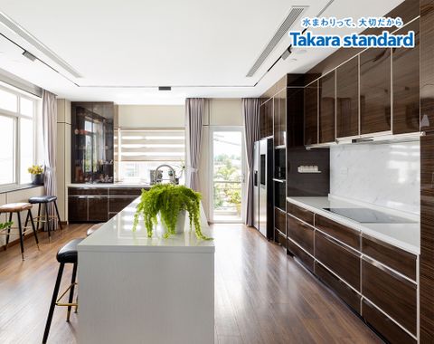 Hệ Tủ Bếp Nhật Bản Lemure Chữ I Cao Cấp - Nhà Phố Hóc Môn