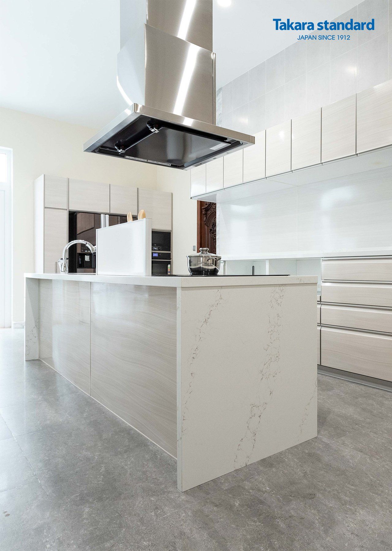 Hệ Tủ Bếp Dòng Lemure Cao Cấp Màu LHI - Biệt Thự Q2