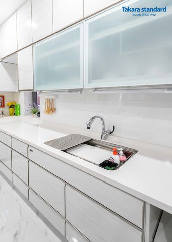 Hệ Tủ Bếp Lemure Cao Cấp Màu LXW - Nhà phố Quận Gò Vấp