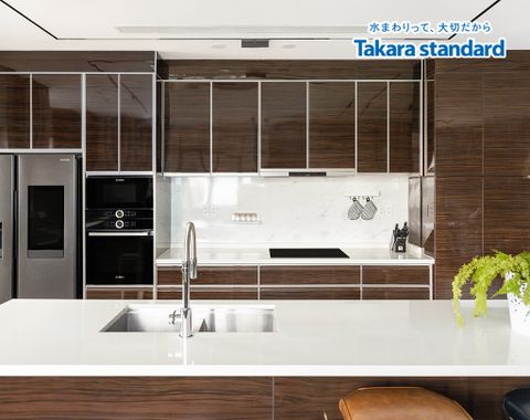 Hệ Tủ Bếp Nhật Bản Lemure Chữ I Cao Cấp - Nhà Phố Hóc Môn