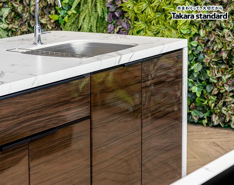 Hệ Tủ Bếp Nhật Bản Cao Cấp Lemure Chữ I Màu LGB - Biệt Thự Phố Đô Thị Sala
