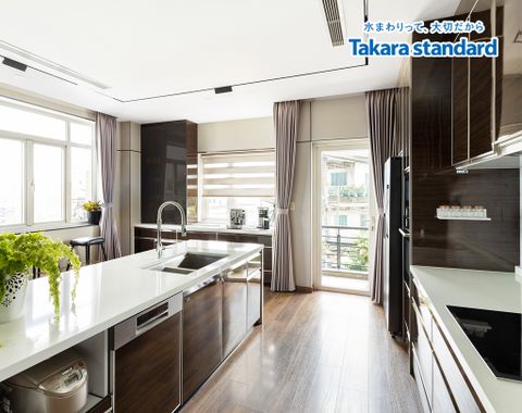 Hệ Tủ Bếp Nhật Bản Lemure Chữ I Cao Cấp - Nhà Phố Hóc Môn
