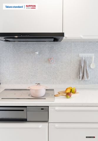 Hệ Tủ Bếp Nhật Bản Cao Cấp Edel Chữ I Màu ESW - Vinhomes Grand Park
