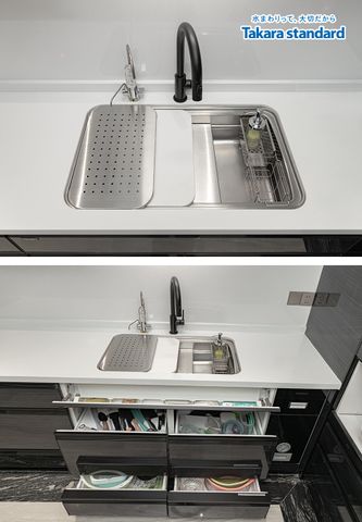 Hệ Tủ Bếp Lemure Cao Cấp Chữ L Màu LHQ - KĐT Vạn Phúc