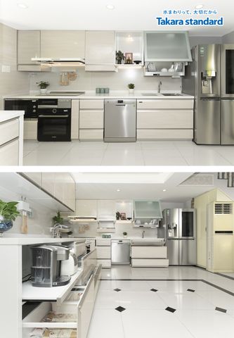 Hệ Tủ Bếp Lemure Cao Cấp Màu LHI - Căn hộ Duplex Phú Hoàng Anh
