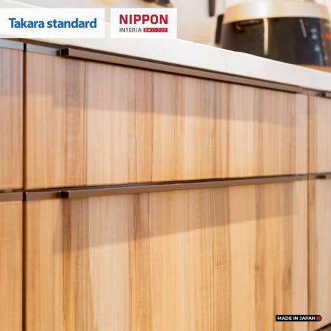 Hệ Tủ Bếp Nhật Bản Cao Cấp Lemure Màu L1T - Đảo Kim Cương