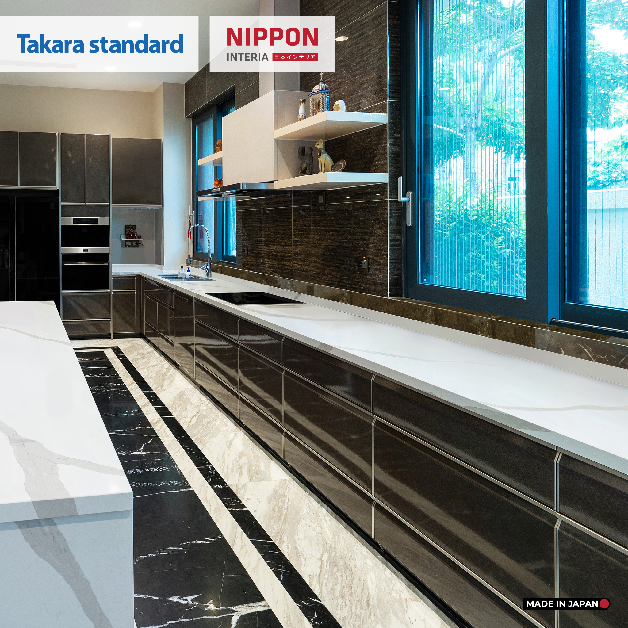 Hệ Tủ Bếp Nhật Bản Cao Cấp Lemure - Biệt Thự Thảo Điền