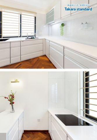 Hệ Tủ Bếp Nhật Bản Treasia Chữ L Cao Cấp - Nhà Phố Quận 10
